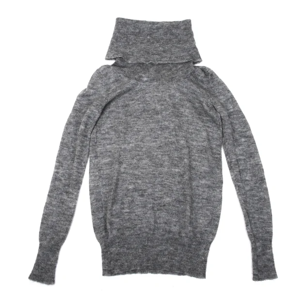 L'EQUIPE YOSHIE INABA Drape Neck Brushed Knit Sweater K-170998_002