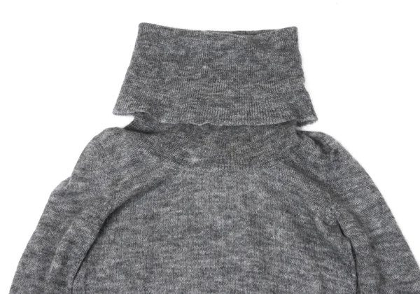 L'EQUIPE YOSHIE INABA Drape Neck Brushed Knit Sweater K-170998_003