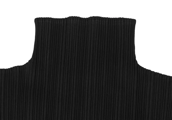 PLEATS PLEASE Flower Print Switching High-neck Top K-171003_003