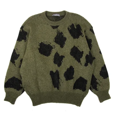 ISSEY MIYAKE MEN Blended Wool Jacquard Knit Sweater