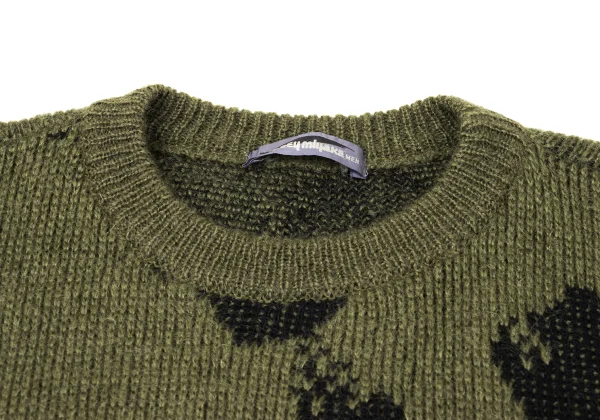 ISSEY MIYAKE MEN Blended Wool Jacquard Knit Sweater K-171007_003
