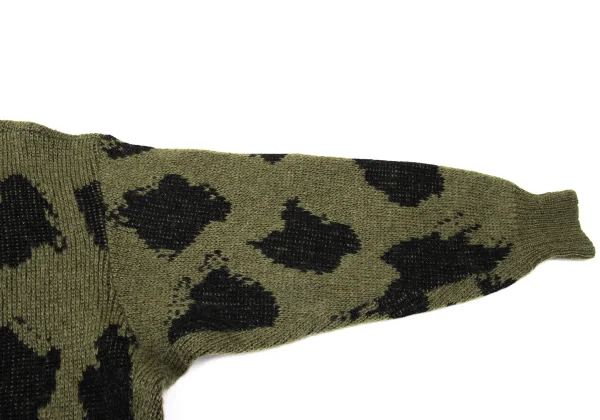 ISSEY MIYAKE MEN Blended Wool Jacquard Knit Sweater K-171007_004