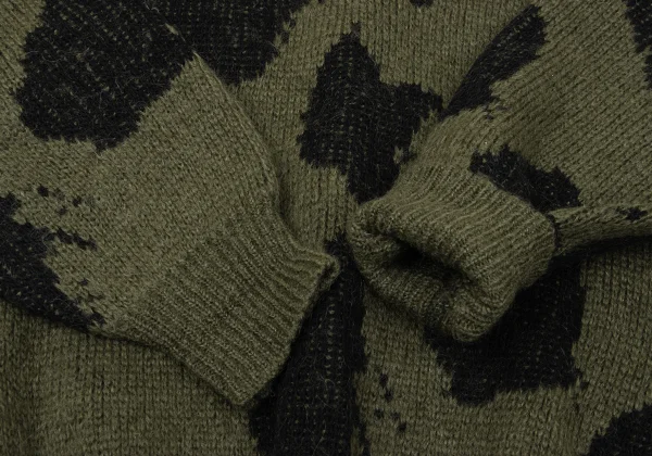 ISSEY MIYAKE MEN Blended Wool Jacquard Knit Sweater K-171007_005