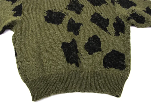 ISSEY MIYAKE MEN Blended Wool Jacquard Knit Sweater K-171007_006