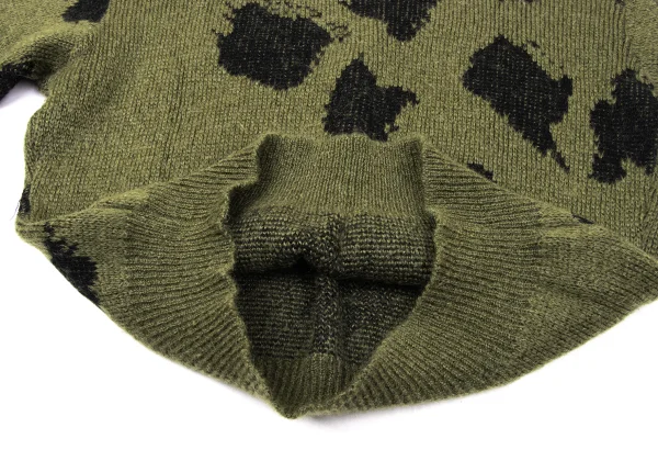 ISSEY MIYAKE MEN Blended Wool Jacquard Knit Sweater K-171007_008