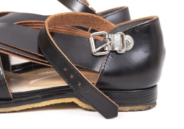 COMME des GARCONS Cross Strap Design Leather Shoes K-171009_007
