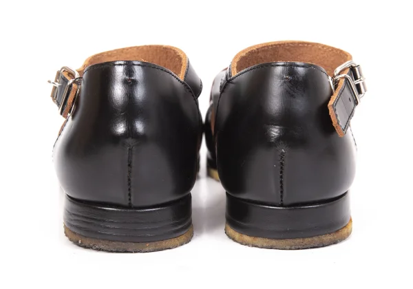 COMME des GARCONS Cross Strap Design Leather Shoes K-171009_009