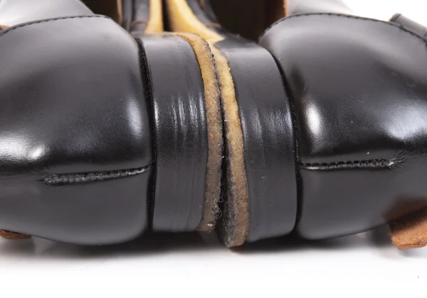 COMME des GARCONS Cross Strap Design Leather Shoes K-171009_010