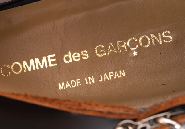 COMME des GARCONS Cross Strap Design Leather Shoes K-171009_013