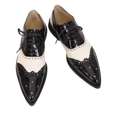 COMME des GARCONS Patent Leather Wingtip Shoes