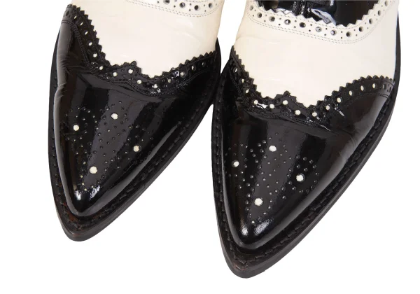 COMME des GARCONS Patent Leather Wingtip Shoes K-171010_005