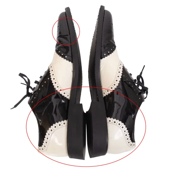 COMME des GARCONS Patent Leather Wingtip Shoes K-171010_009