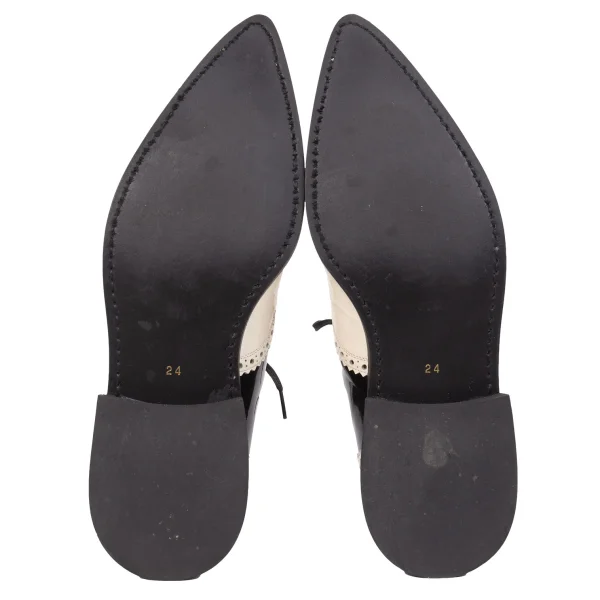 COMME des GARCONS Patent Leather Wingtip Shoes K-171010_014