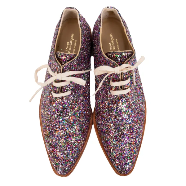 tricot COMME des GARCONS Glitter Lace Up Shoes K-171012_002