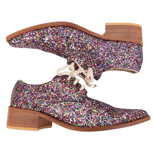 tricot COMME des GARCONS Glitter Lace Up Shoes K-171012_003