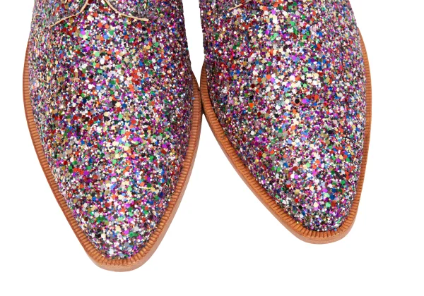 tricot COMME des GARCONS Glitter Lace Up Shoes K-171012_005
