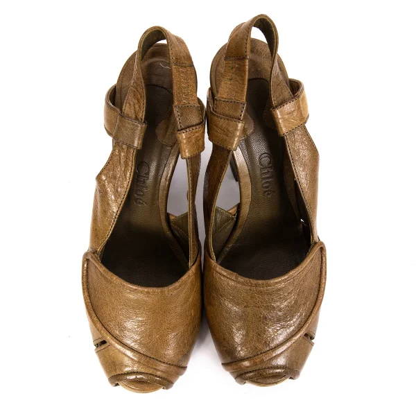 エCHLOE Leather Heel Sandal K-171017_002