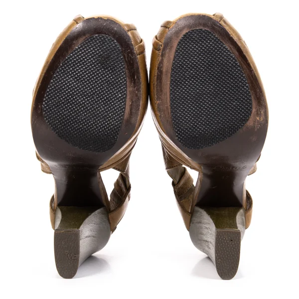 エCHLOE Leather Heel Sandal K-171017_011