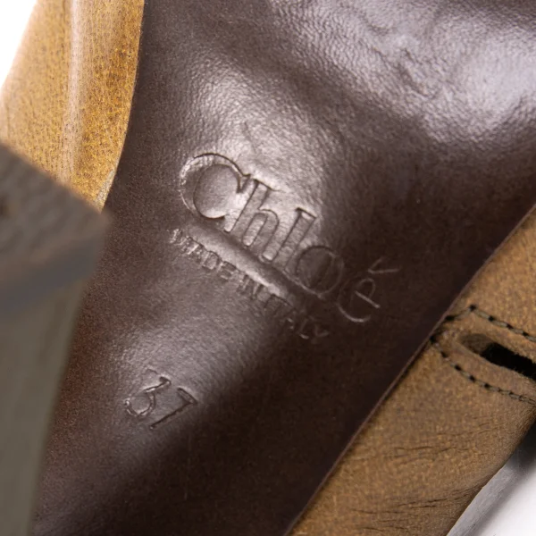 エCHLOE Leather Heel Sandal K-171017_012