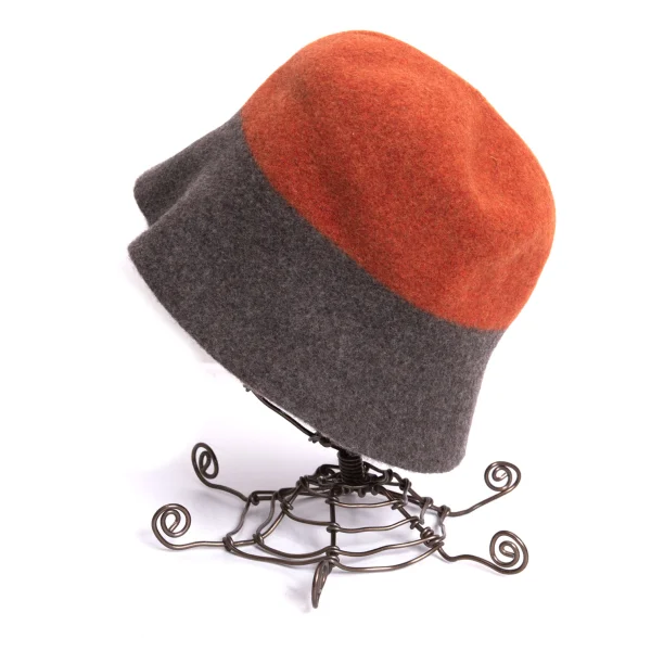 mature ha. Bi-color Felt Hat K-171018_002