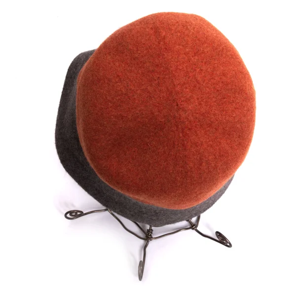 mature ha. Bi-color Felt Hat K-171018_006