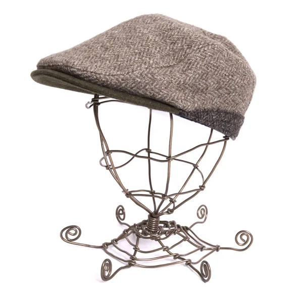 mature ha. Herringbone Flat Cap Mocha L K-171019_001