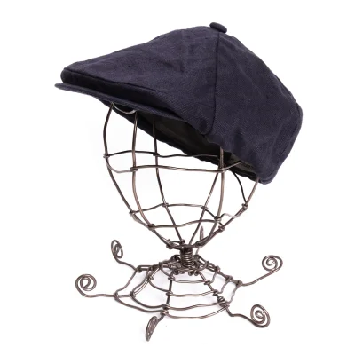 mature ha. Linen Flat Cap