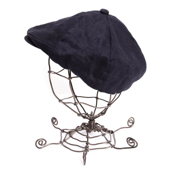 mature ha. Linen Flat Cap K-171020_002