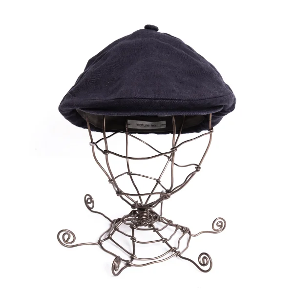 mature ha. Linen Flat Cap K-171020_005