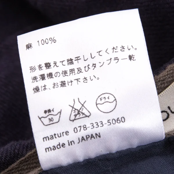 mature ha. Linen Flat Cap K-171020_009