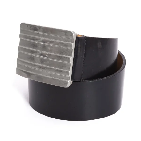 COMME des GARCONS Metal Buckle Leather Belt Black 80 K-171024_001