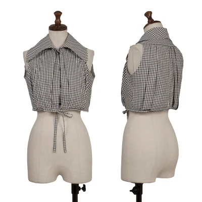 Vivienne Westwood Gold Label Cord Hem Checker Sleeveless Blouse