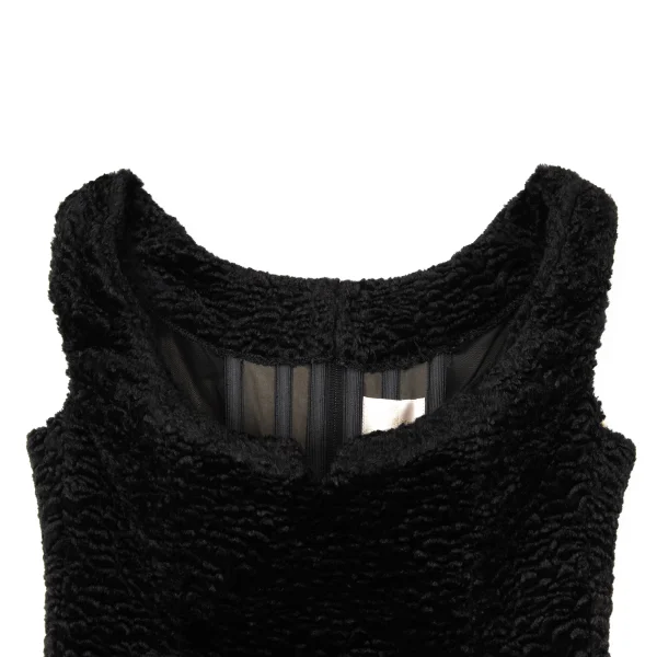 Vivienne Westwood Gold Label Corset Lined Faux Fur Sleeveless Dress K-171027_005