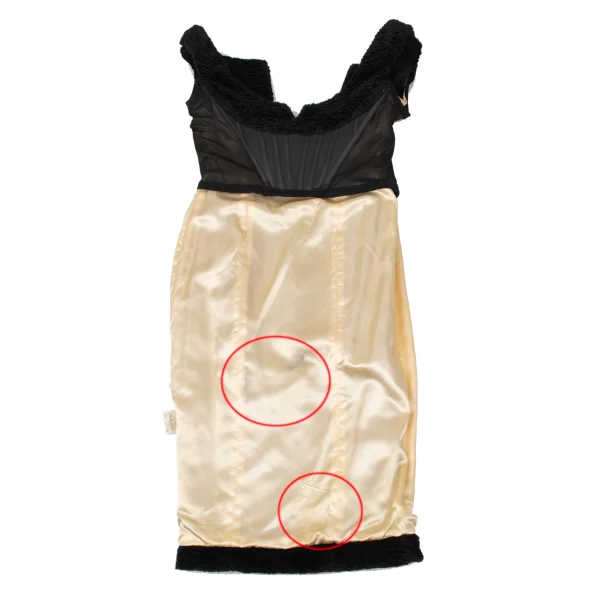 Vivienne Westwood Gold Label Corset Lined Faux Fur Sleeveless Dress K-171027_014