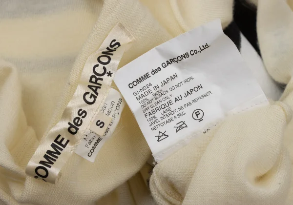 COMME des GARCONS Wool Graphic Painted Knit Top K-171032_019