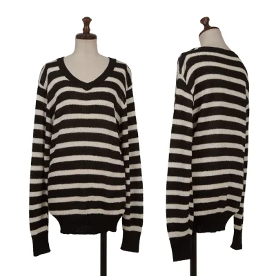 COMME des GARCONS Rayon Acrylic Stripe Knit Sweater