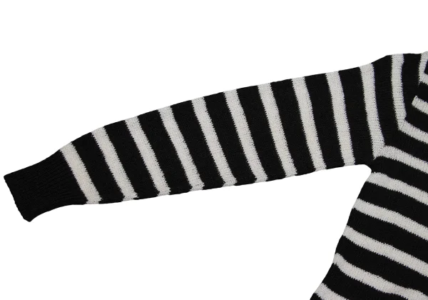 COMME des GARCONS Rayon Acrylic Stripe Knit Sweater K-171034_005