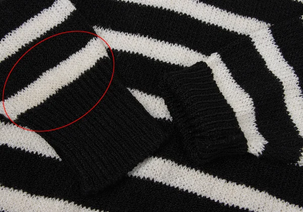 COMME des GARCONS Rayon Acrylic Stripe Knit Sweater K-171034_006