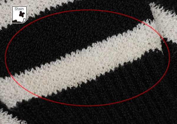 COMME des GARCONS Rayon Acrylic Stripe Knit Sweater K-171034_007