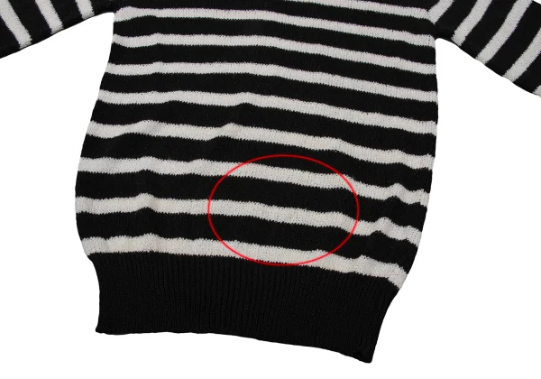 COMME des GARCONS Rayon Acrylic Stripe Knit Sweater K-171034_008