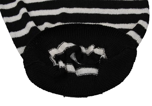 COMME des GARCONS Rayon Acrylic Stripe Knit Sweater K-171034_010