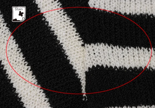 COMME des GARCONS Rayon Acrylic Stripe Knit Sweater K-171034_012