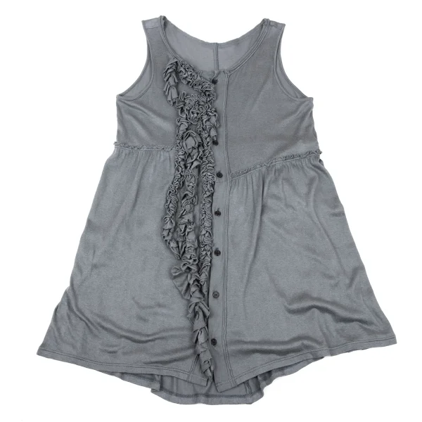 Y's Cotton Lyocell Frill Sleeveless Top K-171035_002