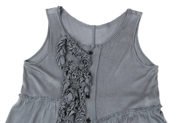 Y's Cotton Lyocell Frill Sleeveless Top K-171035_003