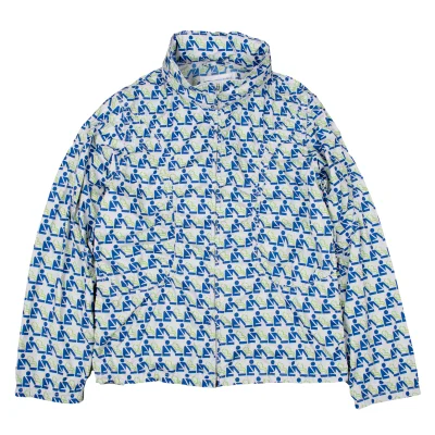 COMME des GARCONS SHIRT Poly Hooded Printed Puckering Jacket