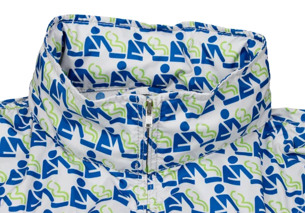 COMME des GARCONS SHIRT Poly Hooded Printed Puckering Jacket K-171042_004