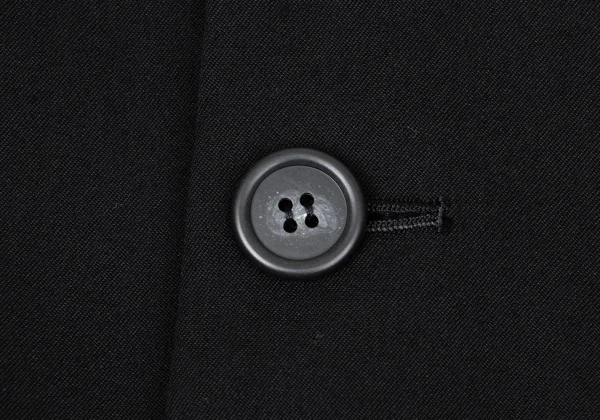 Yohji Yamamoto×THE GINZA STORY Wool Gabardine Collarless Jacket K-171043_005