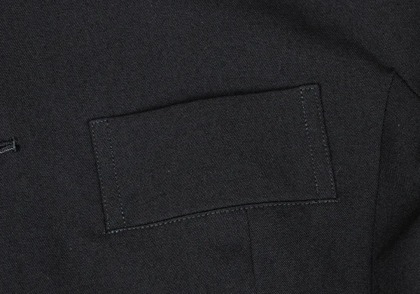 Yohji Yamamoto×THE GINZA STORY Wool Gabardine Collarless Jacket K-171043_006