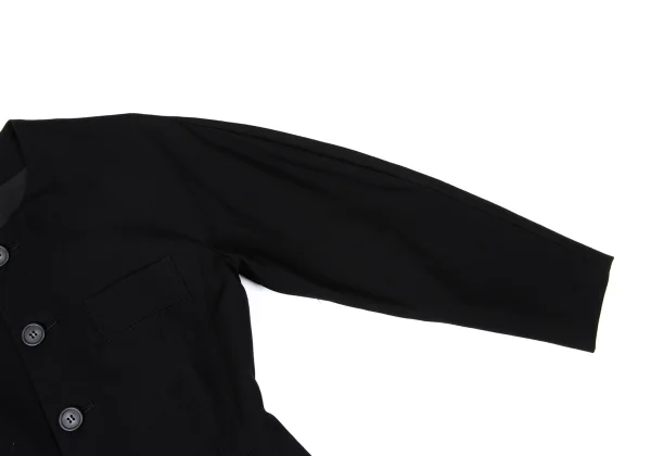 Yohji Yamamoto×THE GINZA STORY Wool Gabardine Collarless Jacket K-171043_007