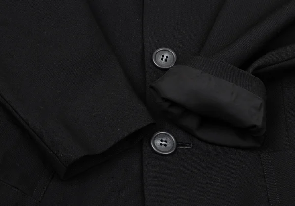 Yohji Yamamoto×THE GINZA STORY Wool Gabardine Collarless Jacket K-171043_008